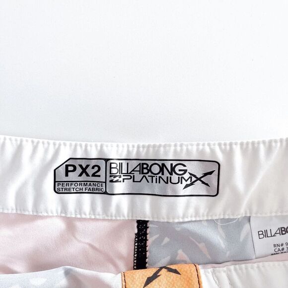 Billabong Womens Tropical Platinum PX2 Performance Board Shorts Orange Brown 30 - Picture 3 of 8